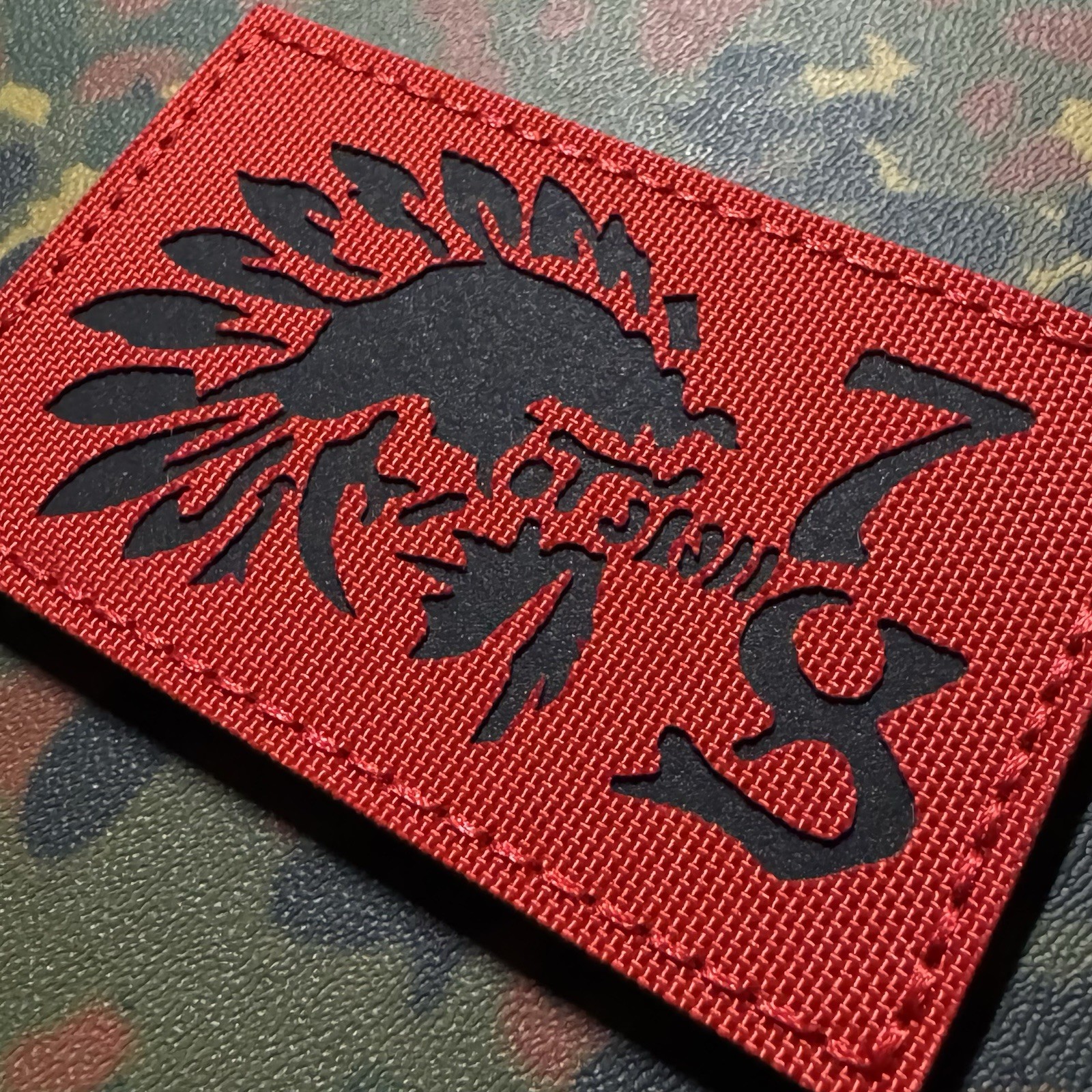 ONE7SIX REDMAN RED Laser-Cut MORALE Patch Hook/Loop GBRS SupDef FOG O7S