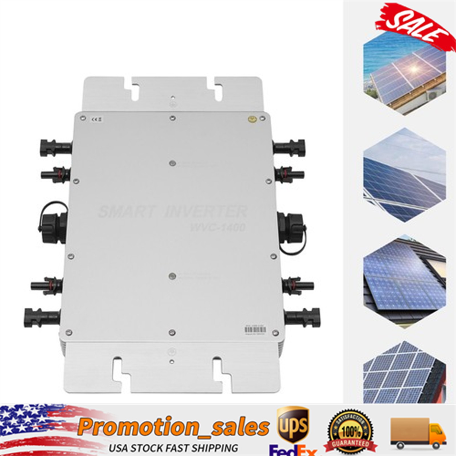 MPPT Grid Tie Smart Solar Micro Inverter 1400W Grid Tie &  DC to AC 110V