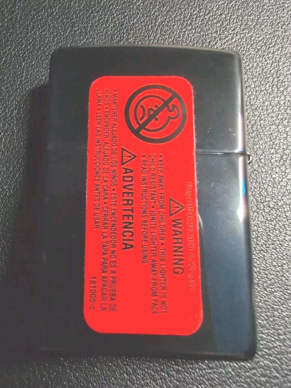 Zippo windproof Ebony Lighter, # 24756, New In Box