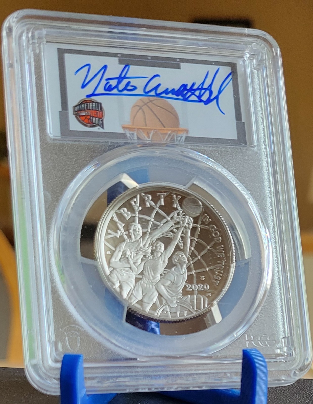 2020 S 50C Basketball Hall Fame Commemorative PCGS PR70DCAM FDOI Nate Archibald