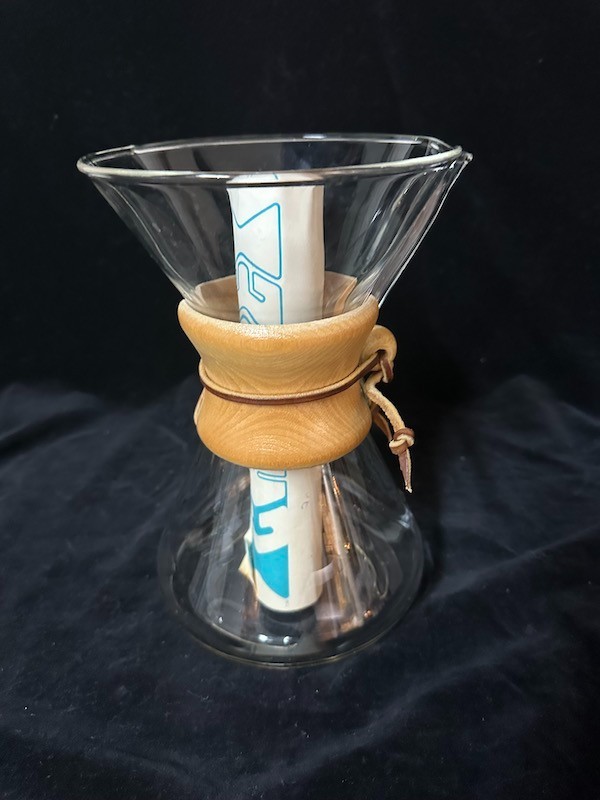 Vtg CHEMEX Glass Coffee Maker MIDCENTURY Instructions 2.411.240 Green Stamp CM-3