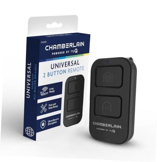 Genuine Universal myQ 2‑Button Garage Door Remote – Compact Universal Remote,