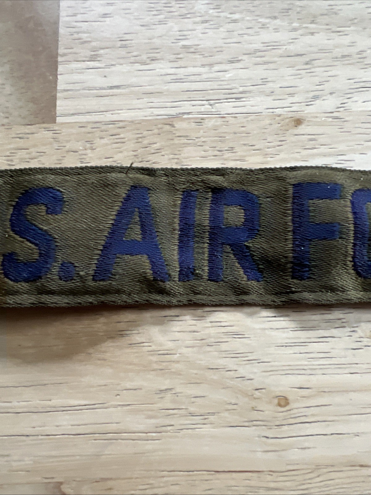 Patch US Air Force USAF Green Name Tape Strip