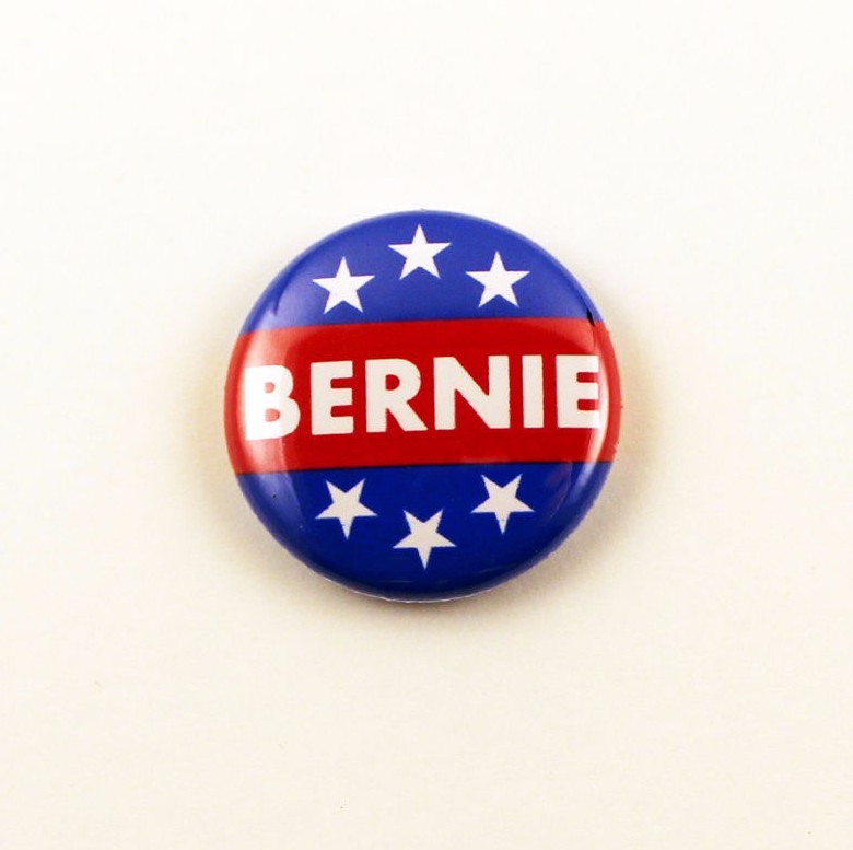 1" Pinback - Bernie Sanders 2020 Campaign Button - Lapel Pin - Subtle - No Memes