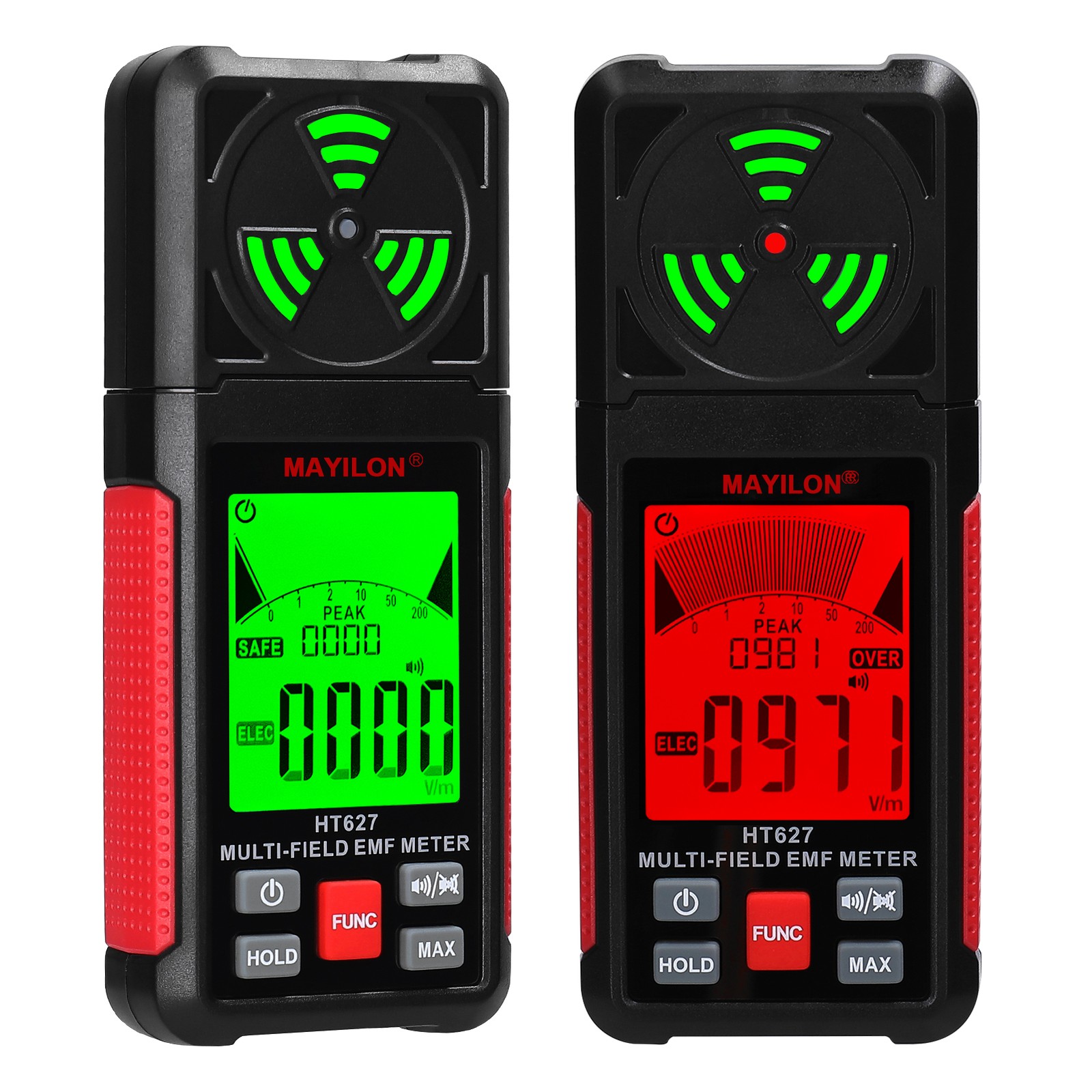 MAYILON Handheld EMF Meter Portable Electromagnetic Radiation Detector V1