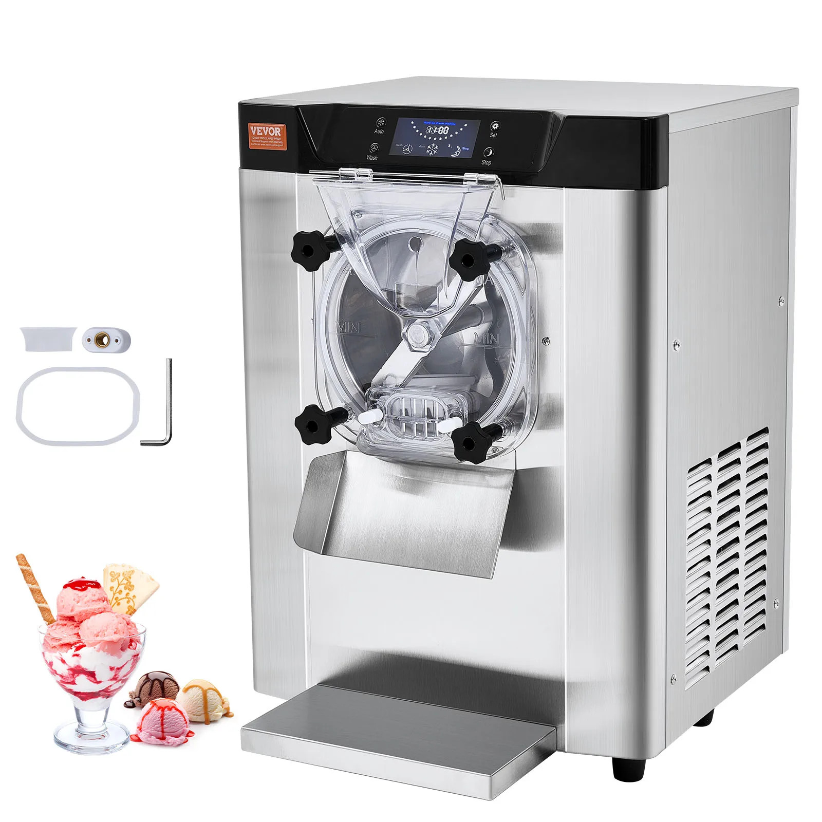 4.5L Commercial Ice Cream Machine 1713W Single Flavor  for Restaurant Snack Bar