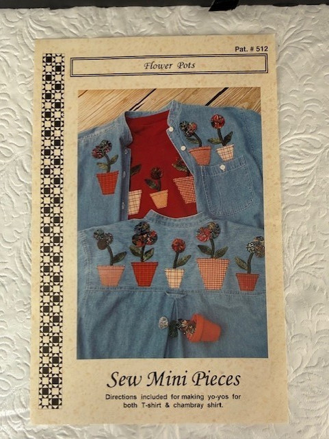 Sew Mini Pieces "Flower Pots" Pat.#512