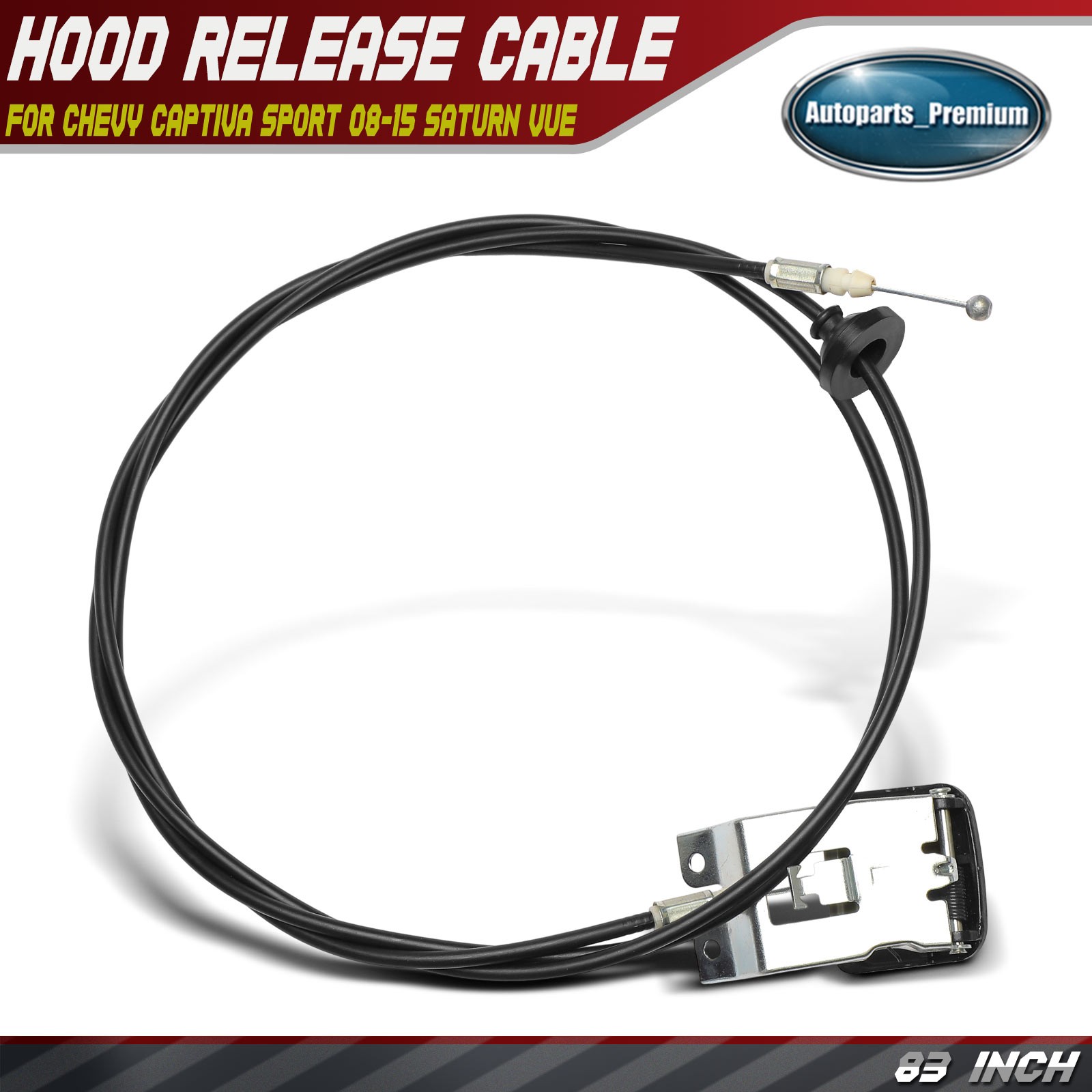 Hood Release Cable with Handle for Chevrolet Captiva Sport 2008-2015 Saturn	Vue