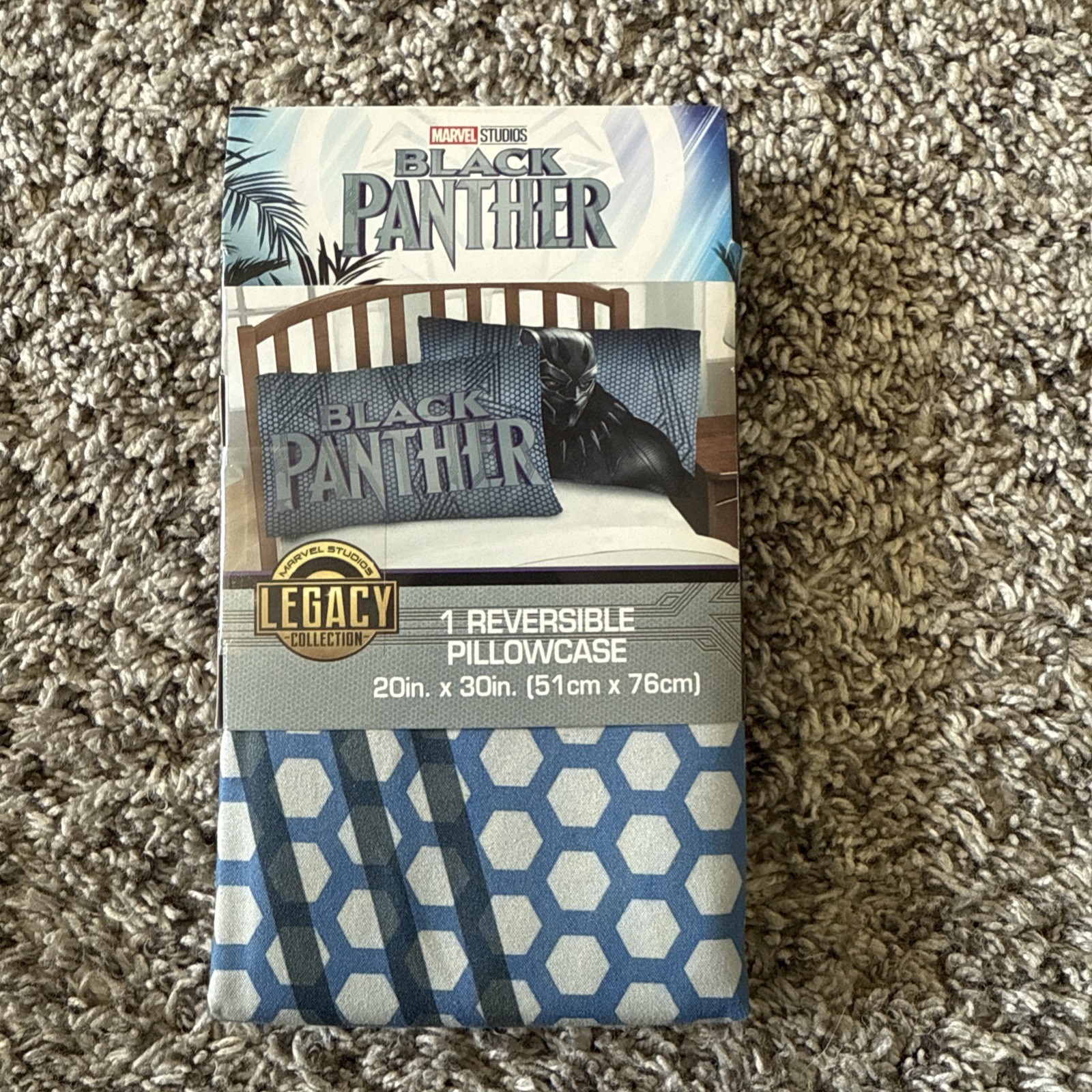 Disney Black Panther Reversible Pillow Case New (1 Piece)