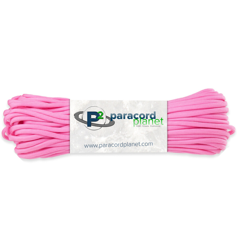 Rose Pink 550 Paracord Type III 7 Strand Parachute Cord 10 25 50 100Ft- USA MADE