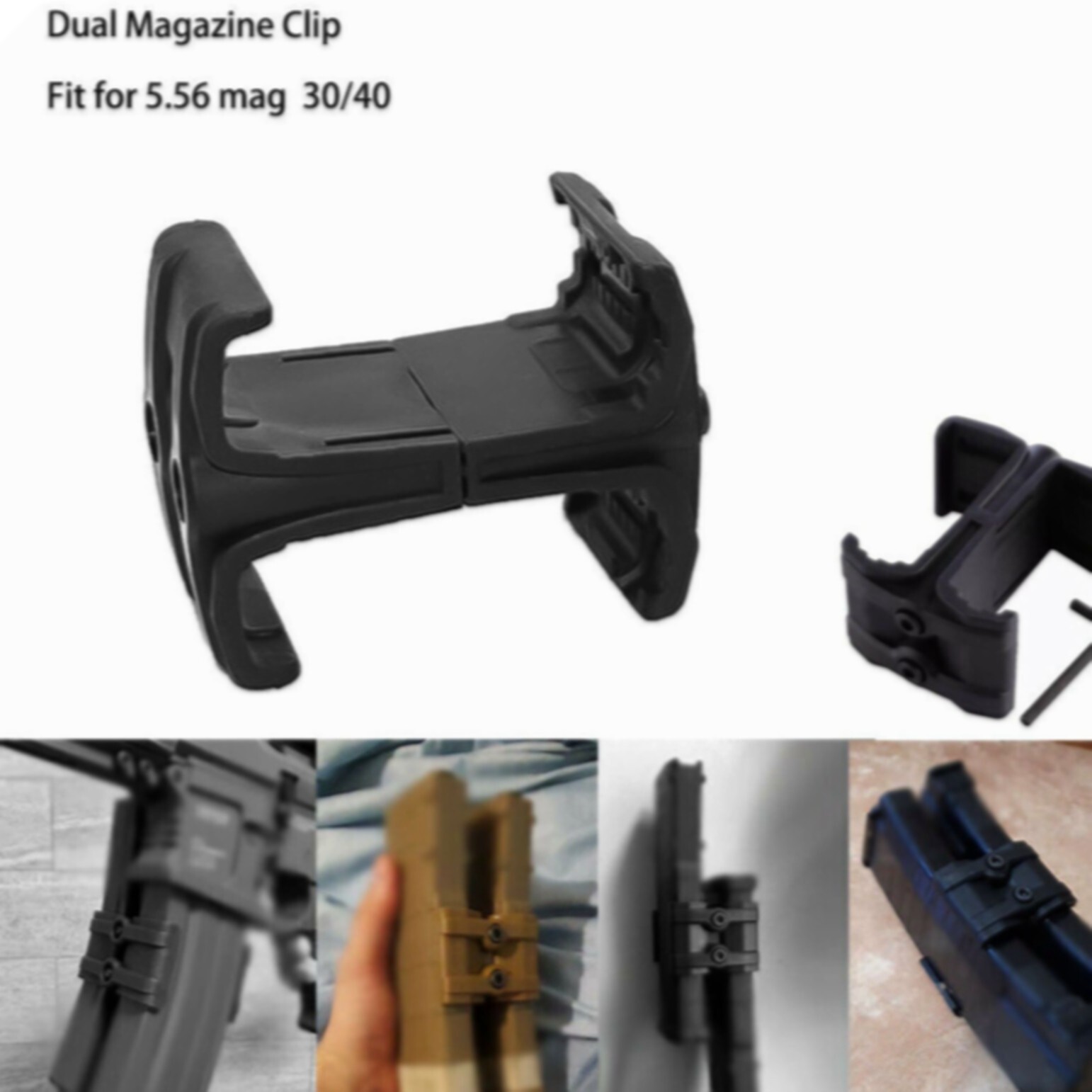 Universal Clip Black Speed Loader Magazine SpeedLoader Tool For 5 5 6 & 2 2 3