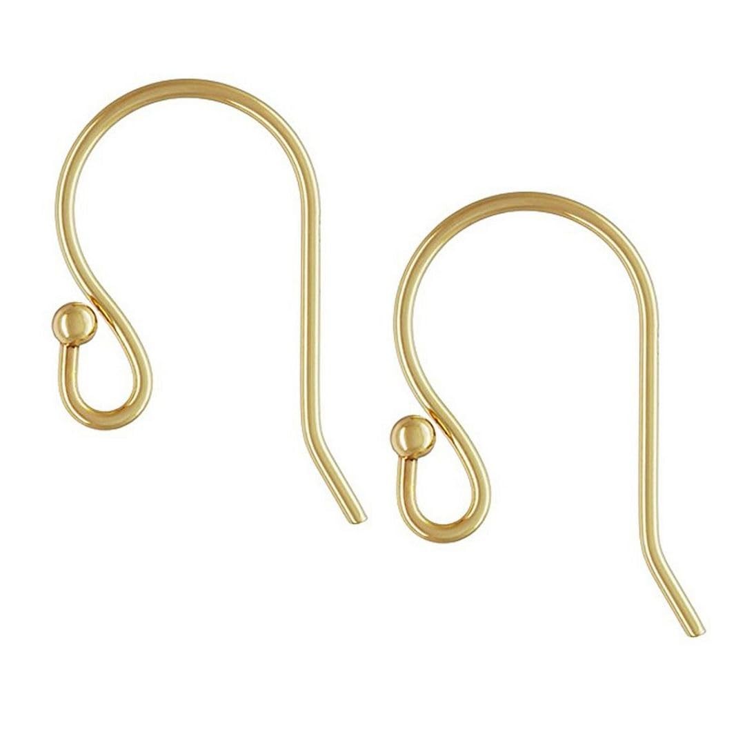 100pcs Hypoallergenic Strong Ball End Fish Earring Hooks 22mm Dangle Ear Wire...