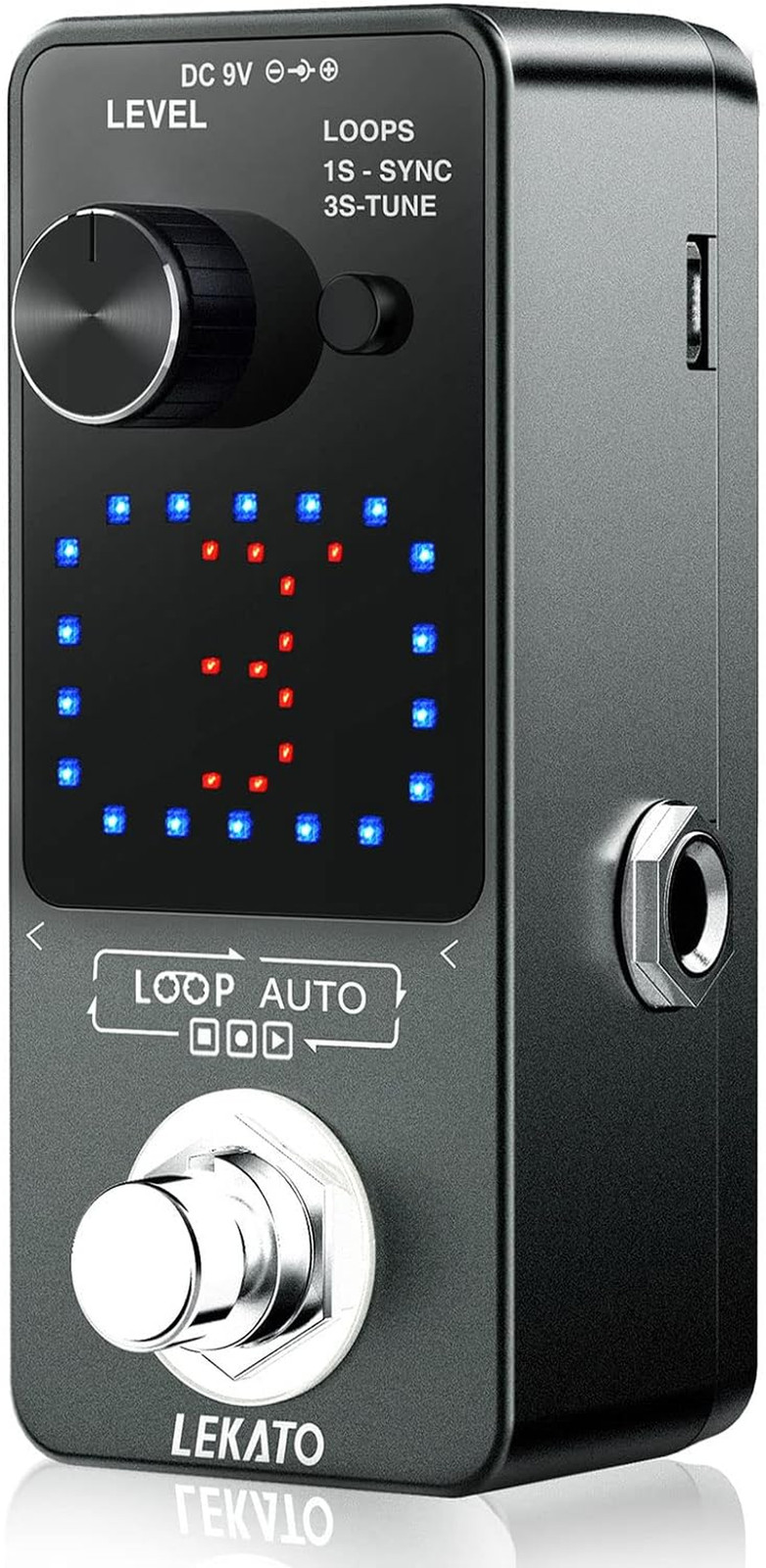 LEKATO Looper Pedal,Guitar Looper Pedal for Electric Guitar&Bass Loop Pedal with
