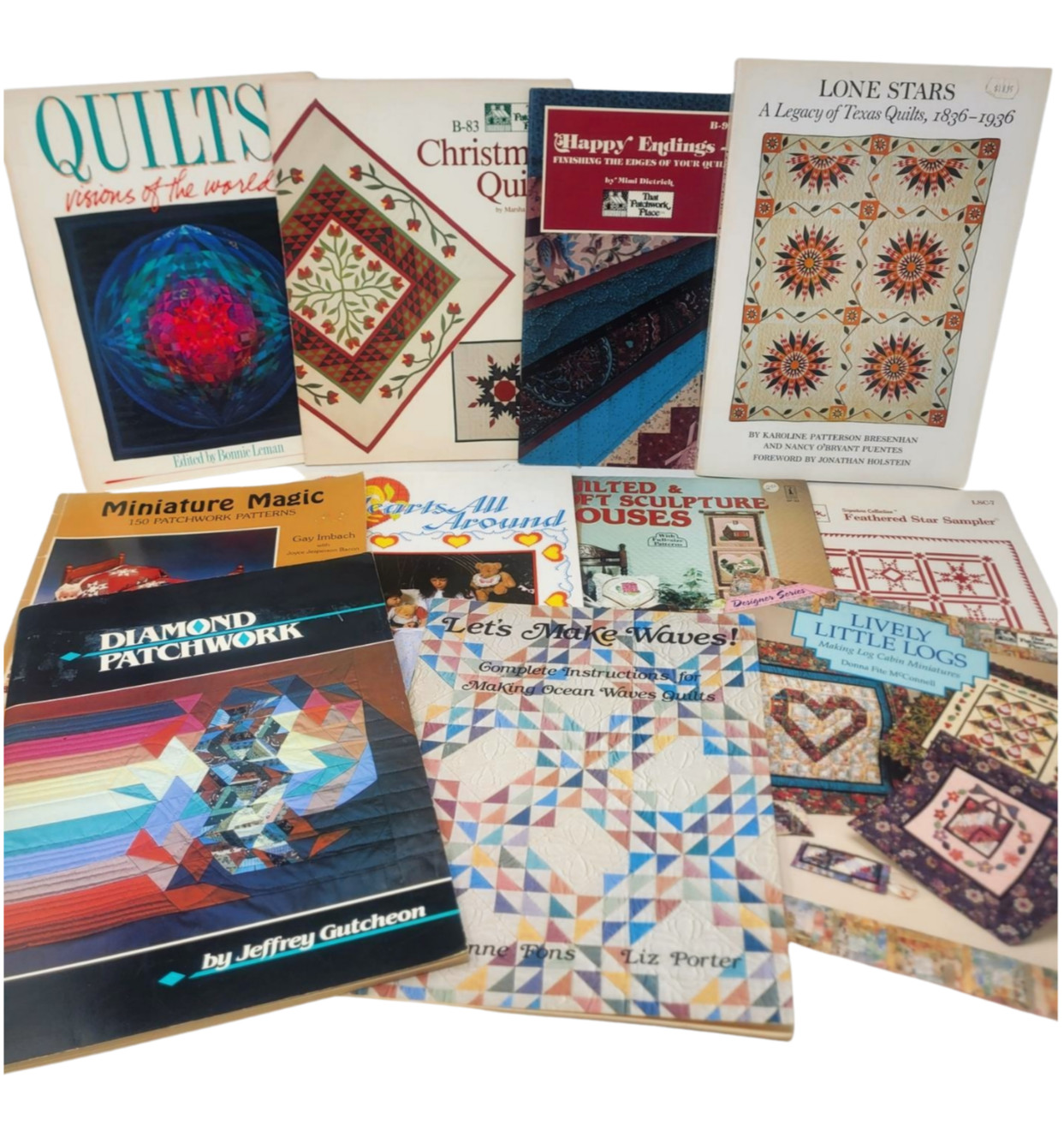Lot of 11 Patchwork & Quilting Instruction, Pattern & Information Books