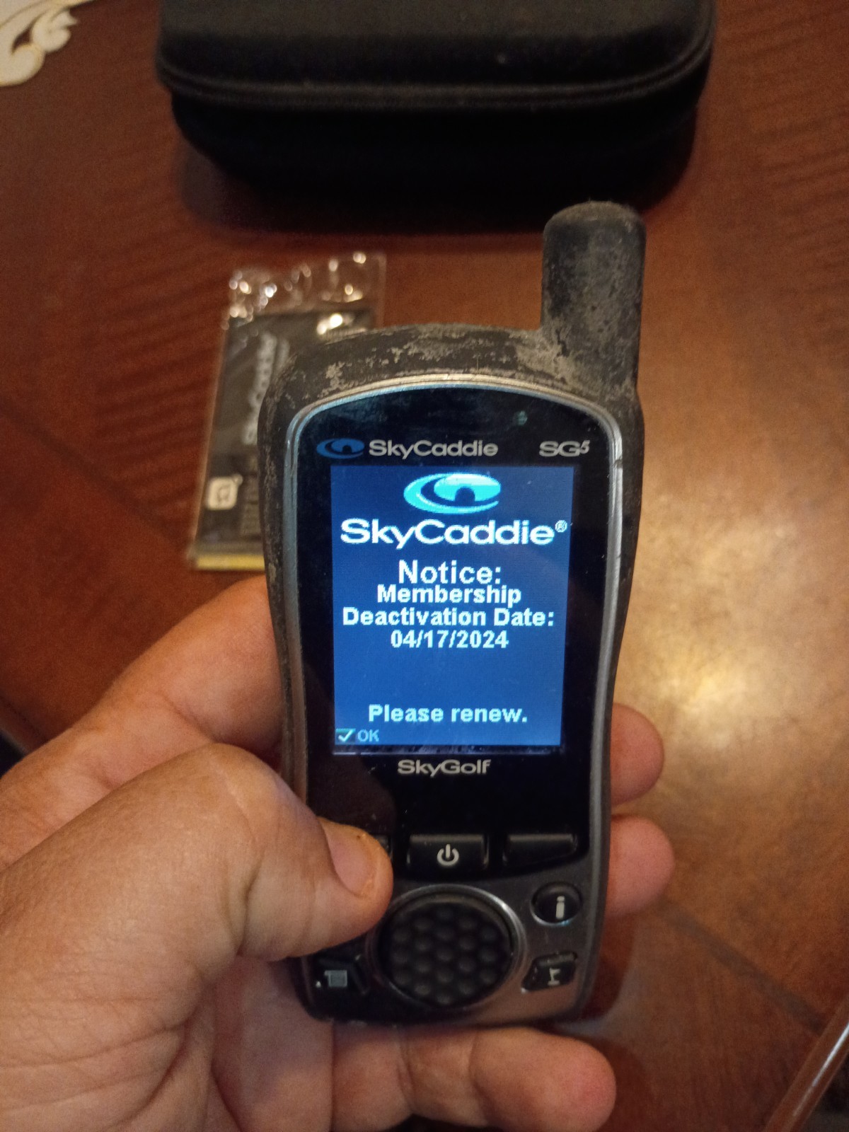 SkyCaddie SG5 Golf GPS Rangefinder Handheld w/ Case *READ
