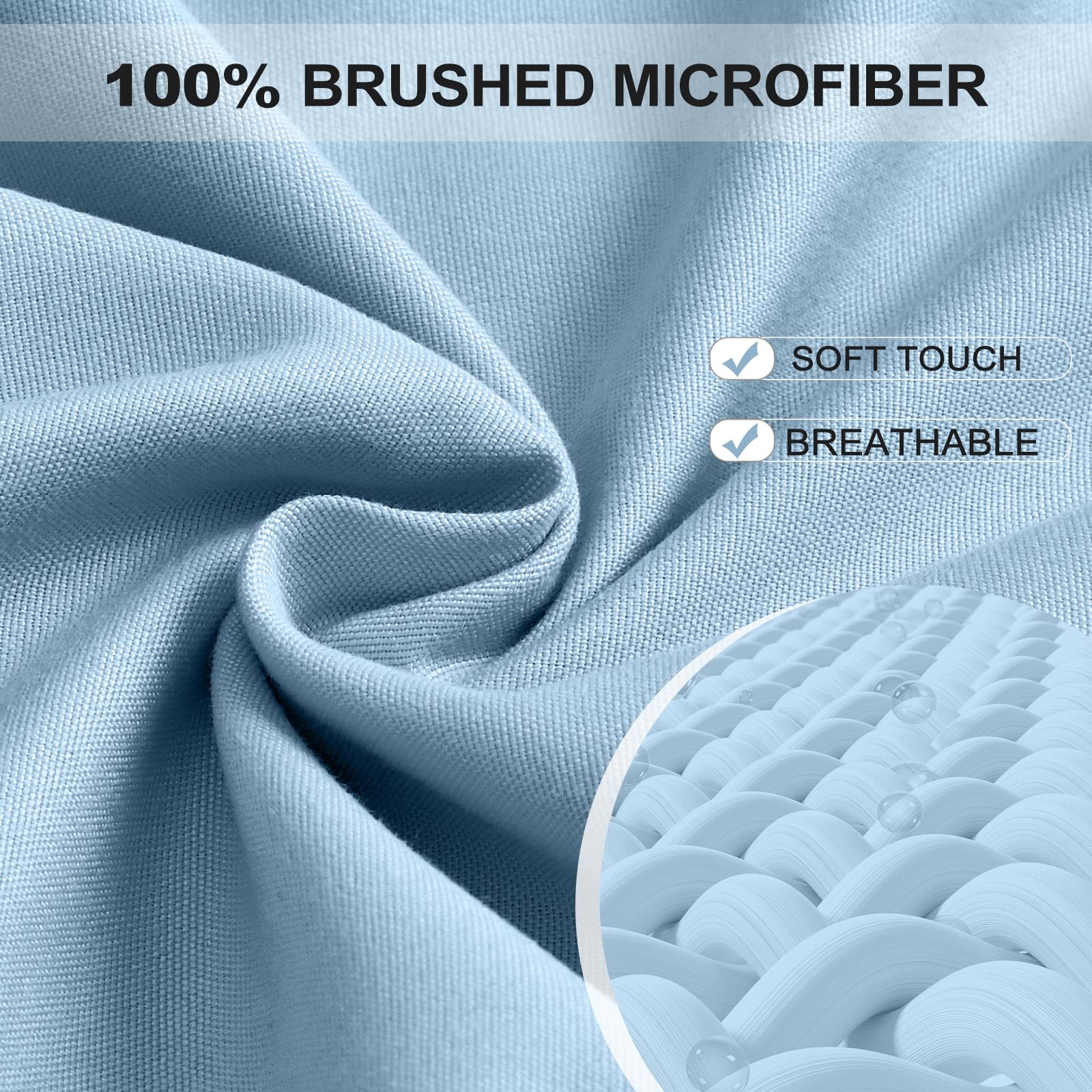 Full Fitted Sheet - Hotel Quality Fitted Sheet - Ultra Soft & Breathable - Br...