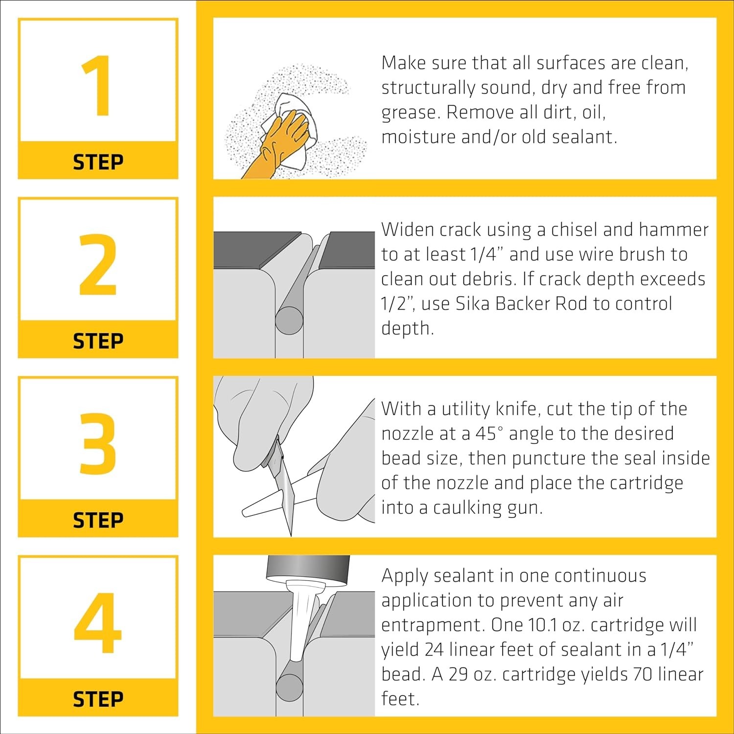 Flex Polyurethane Sealant - Easy Application, Waterproof