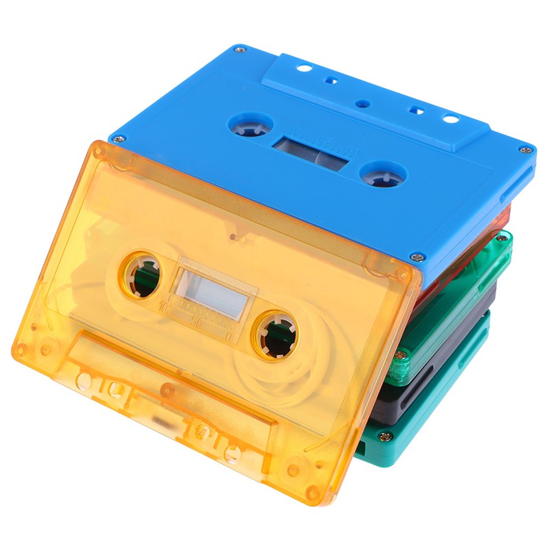 Color Blank Tape Case Audio Magnetic Audio Recording Cassette Tape(no Tape Core)
