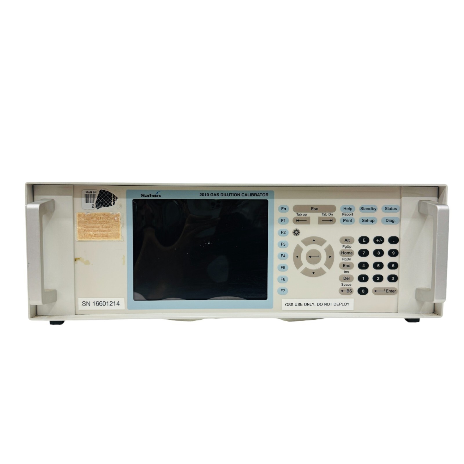 Sabio Instruments Model 2010D Gas Dilution Calibrator 2010