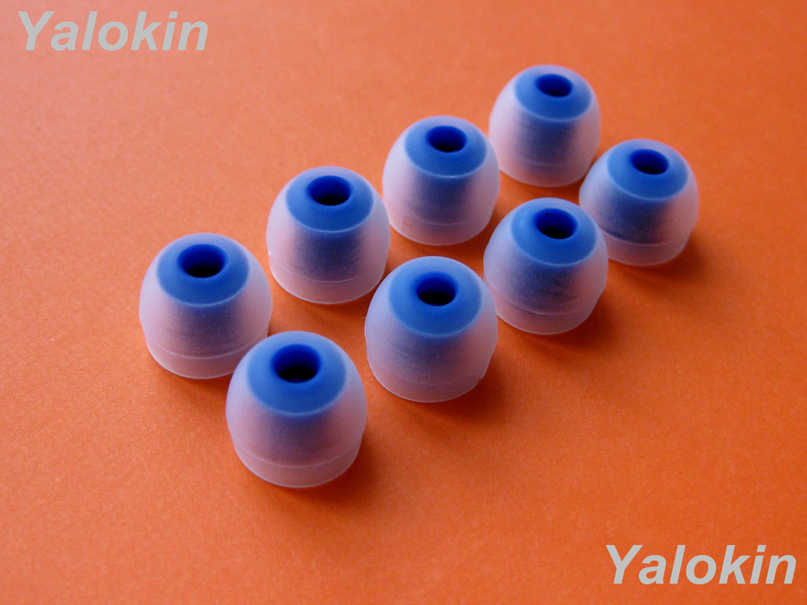 8pcs (CL-BL) Medium Replacement Tips Adapters for Jaybird Bluebuds X Headphones
