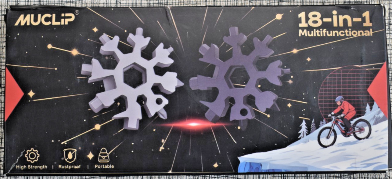 18-in-1 multi-function tool kit- Flat head-SNOWFLAKE 2 Pack