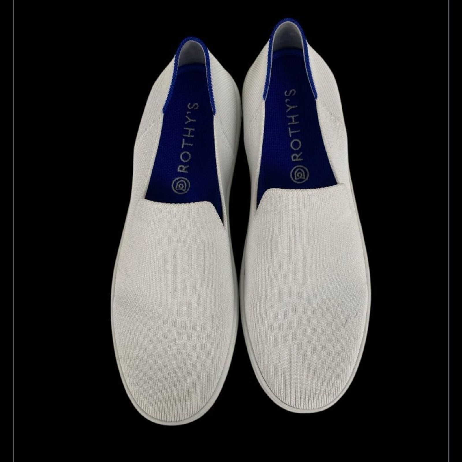 Rothy’s The Original Slip On Sneaker White Washable Comfort Shoe 10.5 EUC