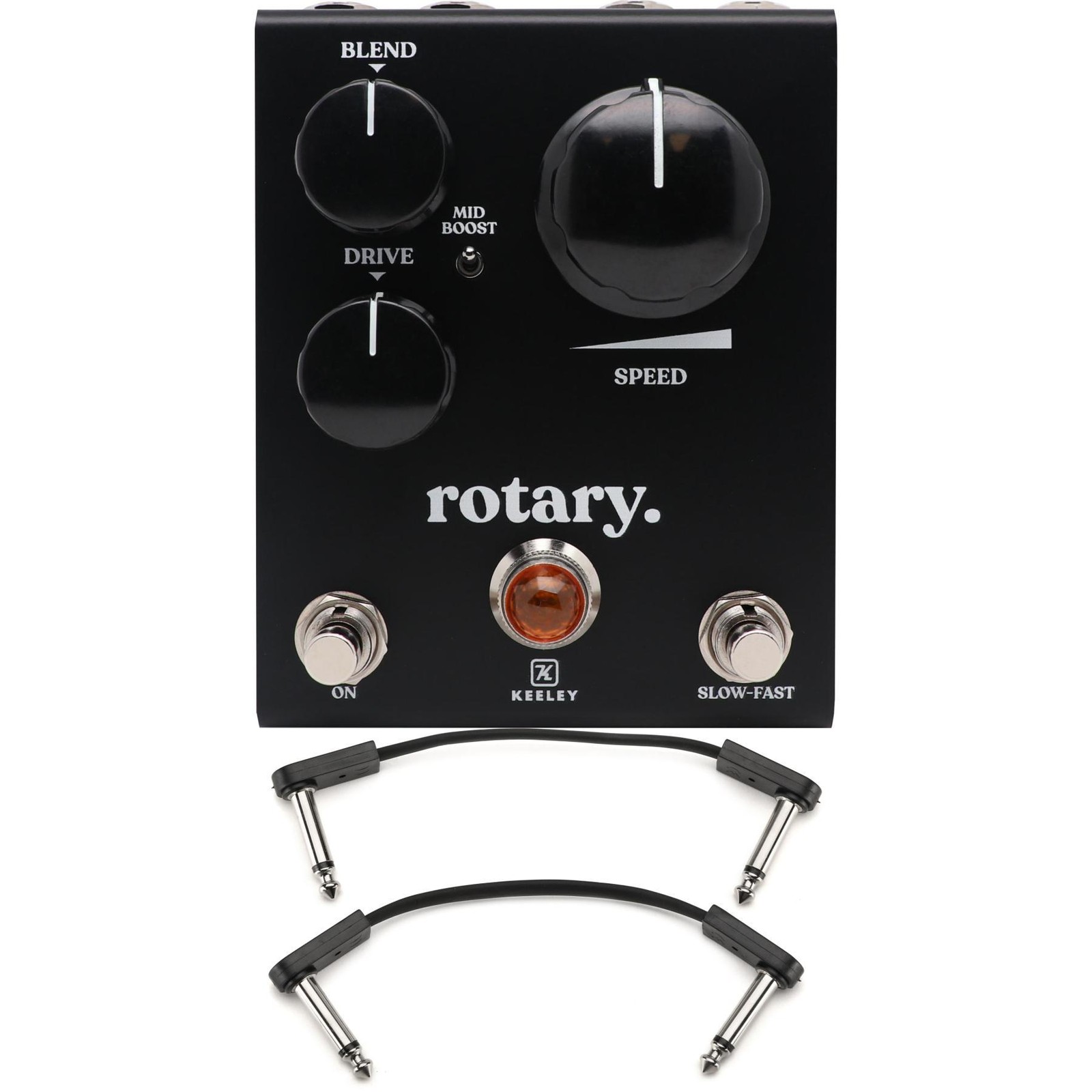 Keeley Rotary Simulator Pedal with EBS Flat Patch Cables