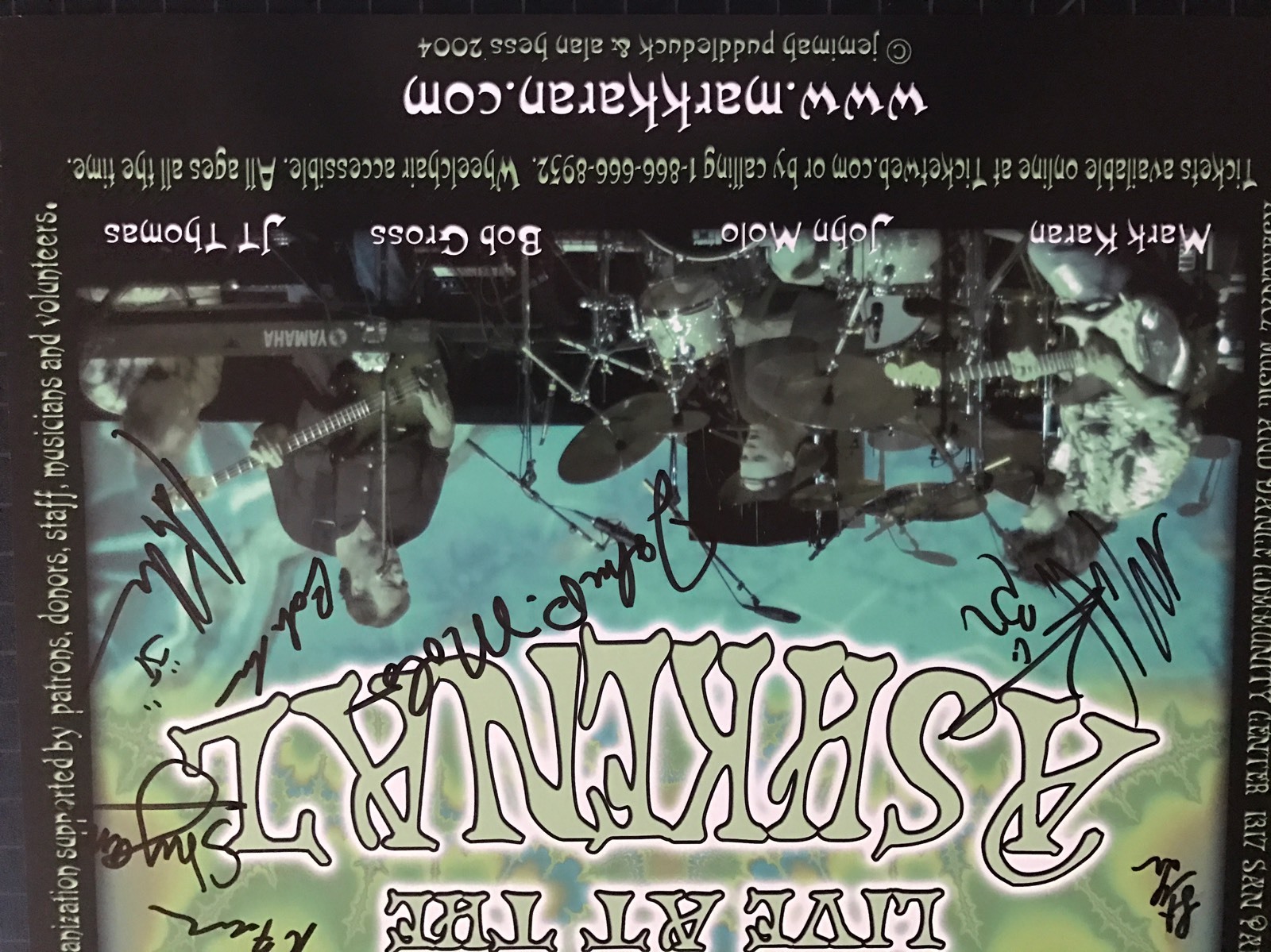 JEMIMAH PUDDLEDUCK GRATEFUL DEAD MARK KARAN MOLO LIVE BERKELEY CA 2004 *SIGNED