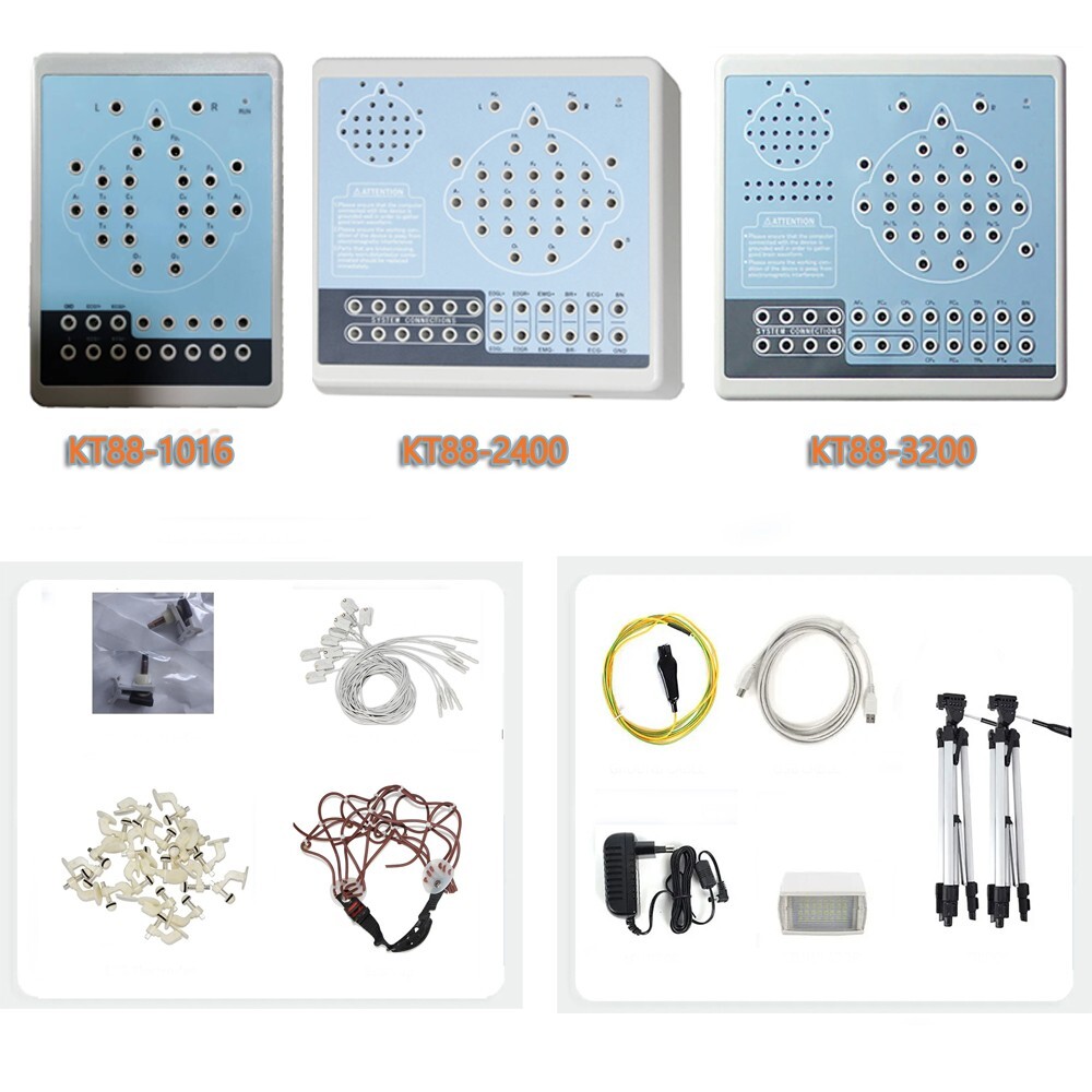 CONTEC 16 Channel EEG Digital Brain Electric Activity Mapping software KT88-1016