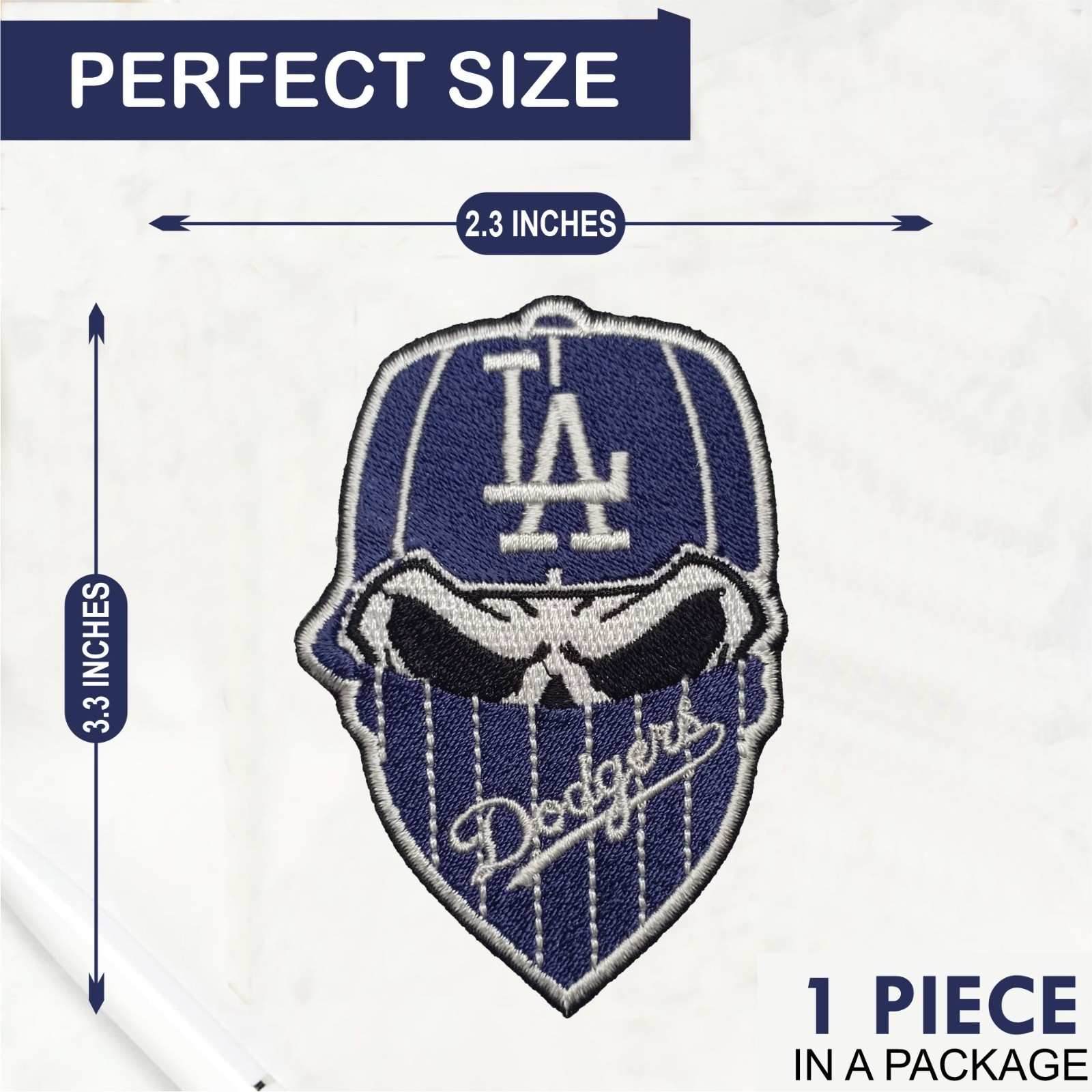 Los Angeles Dodgers Baseball Logo Iron On Patch - Sew Patch - Embroidered Patch