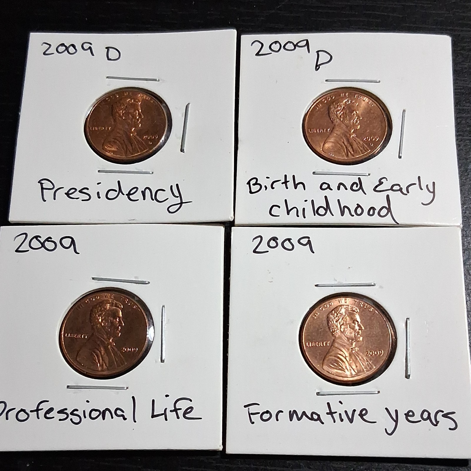 2009 licoln penny set