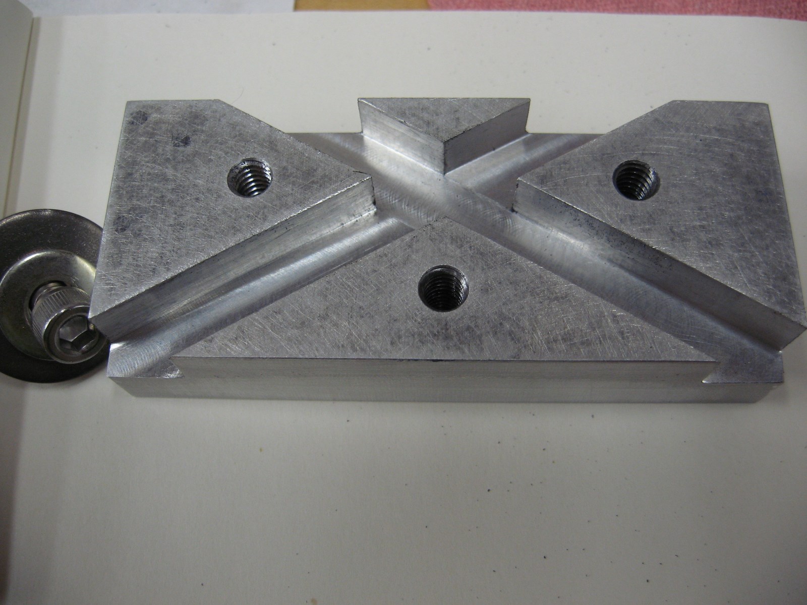 Lathe Tool Bit Grinding Jig, 60 Degree Grinding Jig for 3/8" Thread Cutting Bits