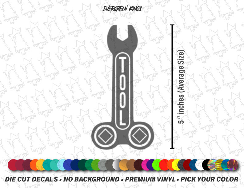 Tool Band Wrench Logo Aenima Vinyl Die Cut Car Logo Decal Sticker - US SELLER
