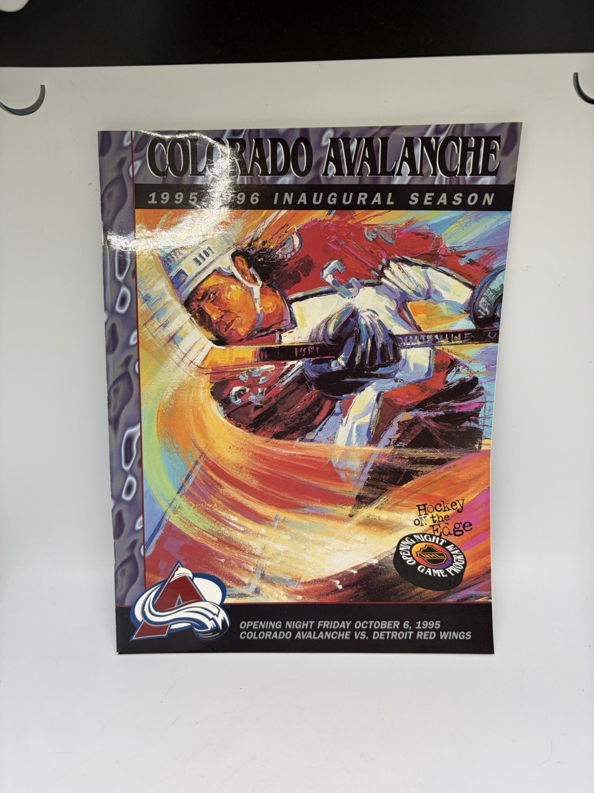 Colorado Avalanche Inaugural Season Program 1995-1996 Collectible Cool!