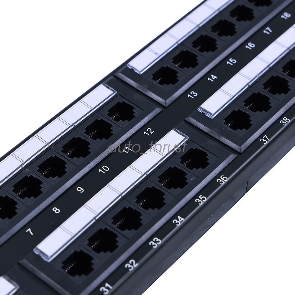 Leviton 69586-U48 eXtreme 6+ Universal Patch Panel, 48-Port, 2RU, CAT 6. READ