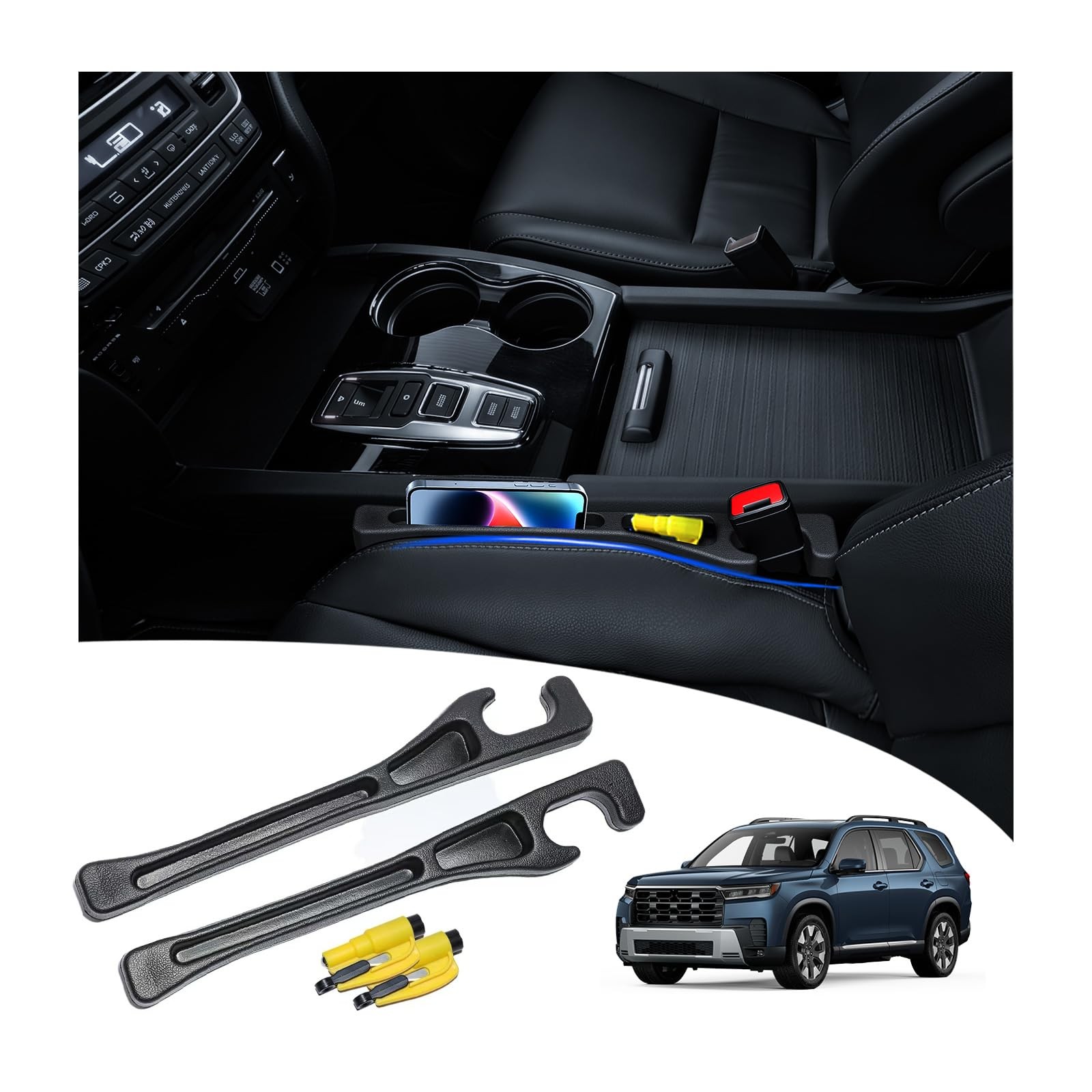 【Compatible with Honda Pilot】 Seat Gap Filler,No Drop Seat Guard Compatible w...