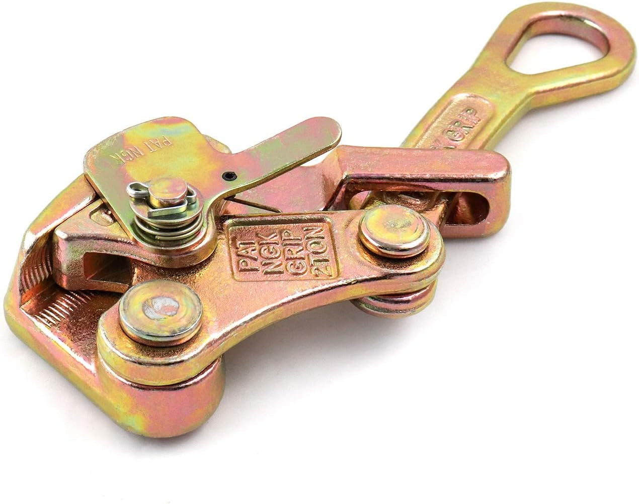 2 T Cable Grip Wire Grip Steel Rope Jaw Puller for Wire Rope, Pulling 4408 Lbs