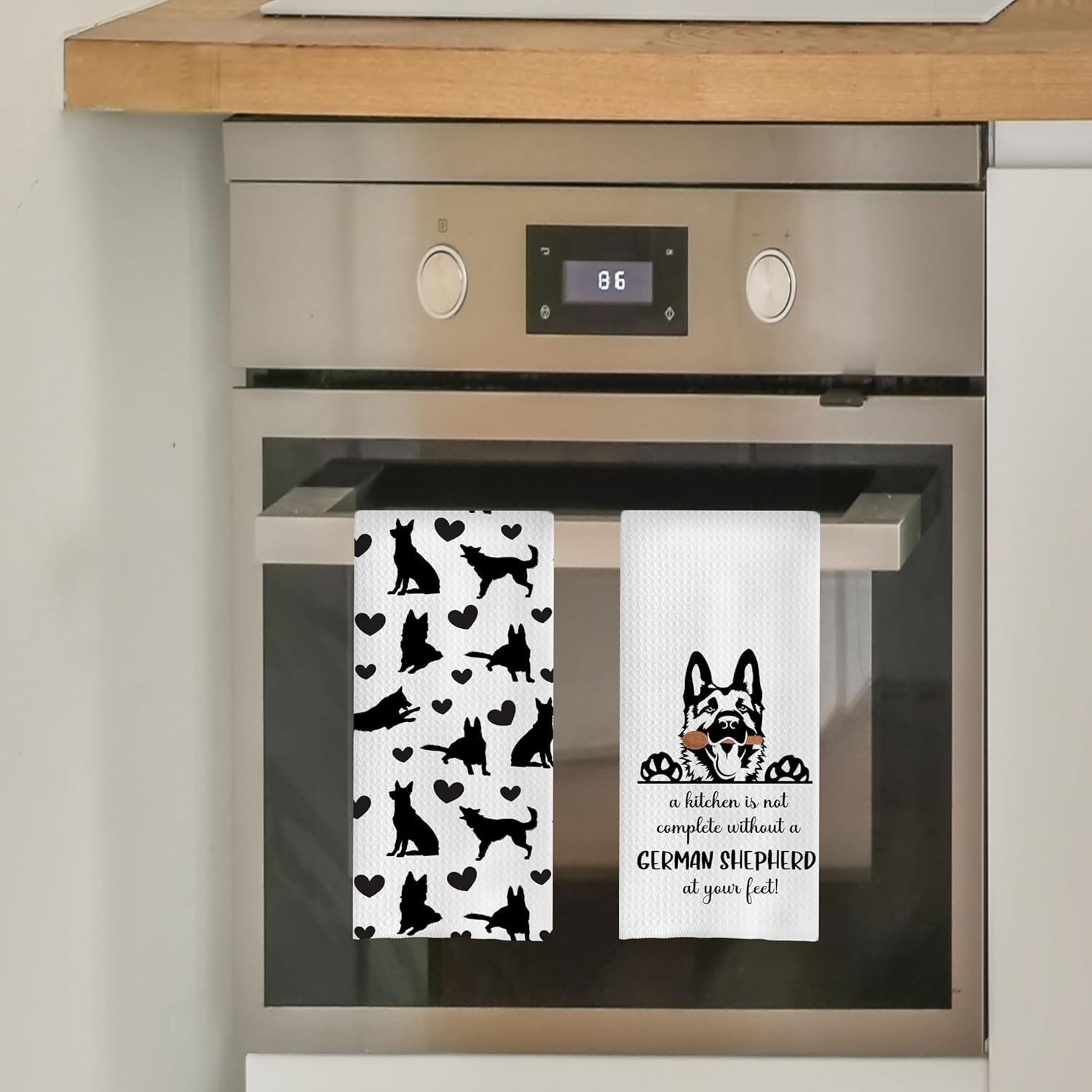 German Shepherd Dish Towels Set - Funny Small,