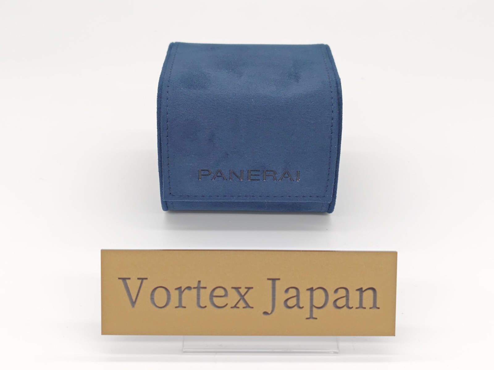 [Near Mint] Panerai Genuine Watche Empty Box Travel Case Blue Suede Pouch