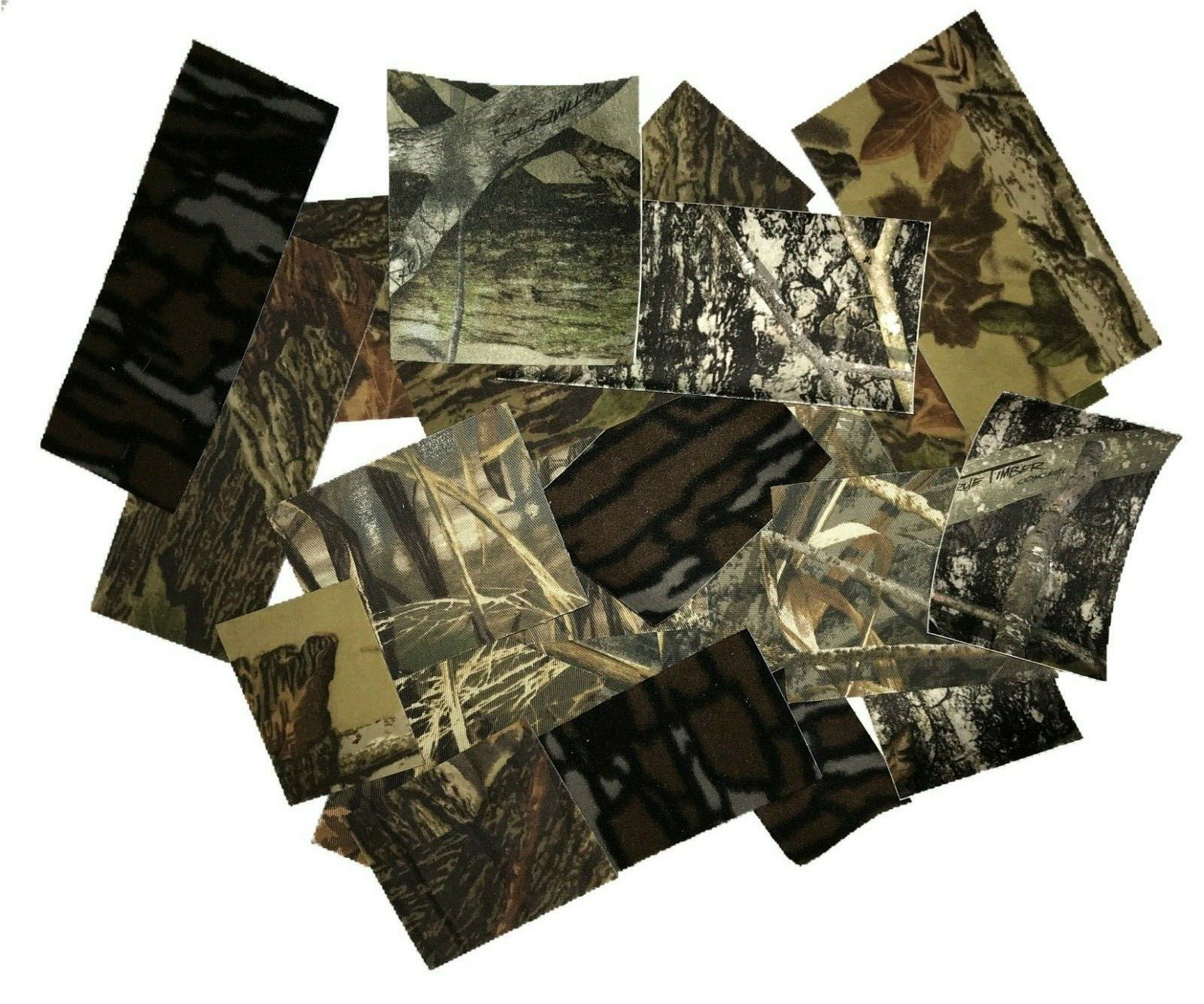 20 PC - BOW HUNTERS CAMO SILENCING MATERIAL ASSORTMENT ARCHERY TREESTAND HUNTING
