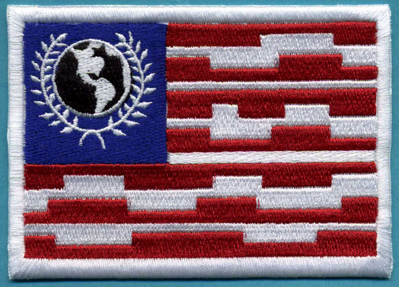Buck Rogers Earth Directorate Flag Fully Embroidered Iron-on Patch - 4" x 3"