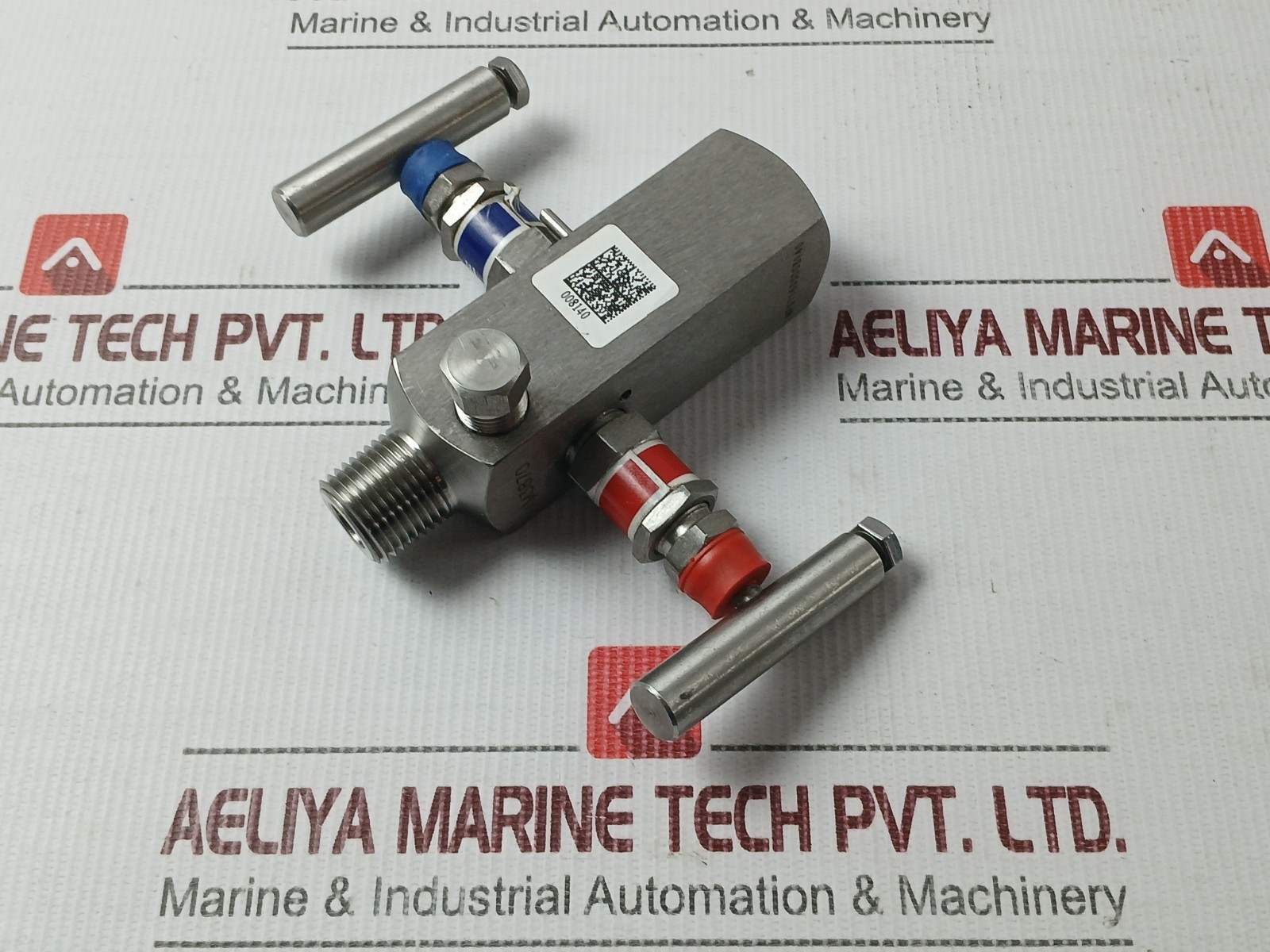 MICRO MPGV32A/R-1-CB-P Two Way Manifold Needle Valve 316L SS 6000PSI