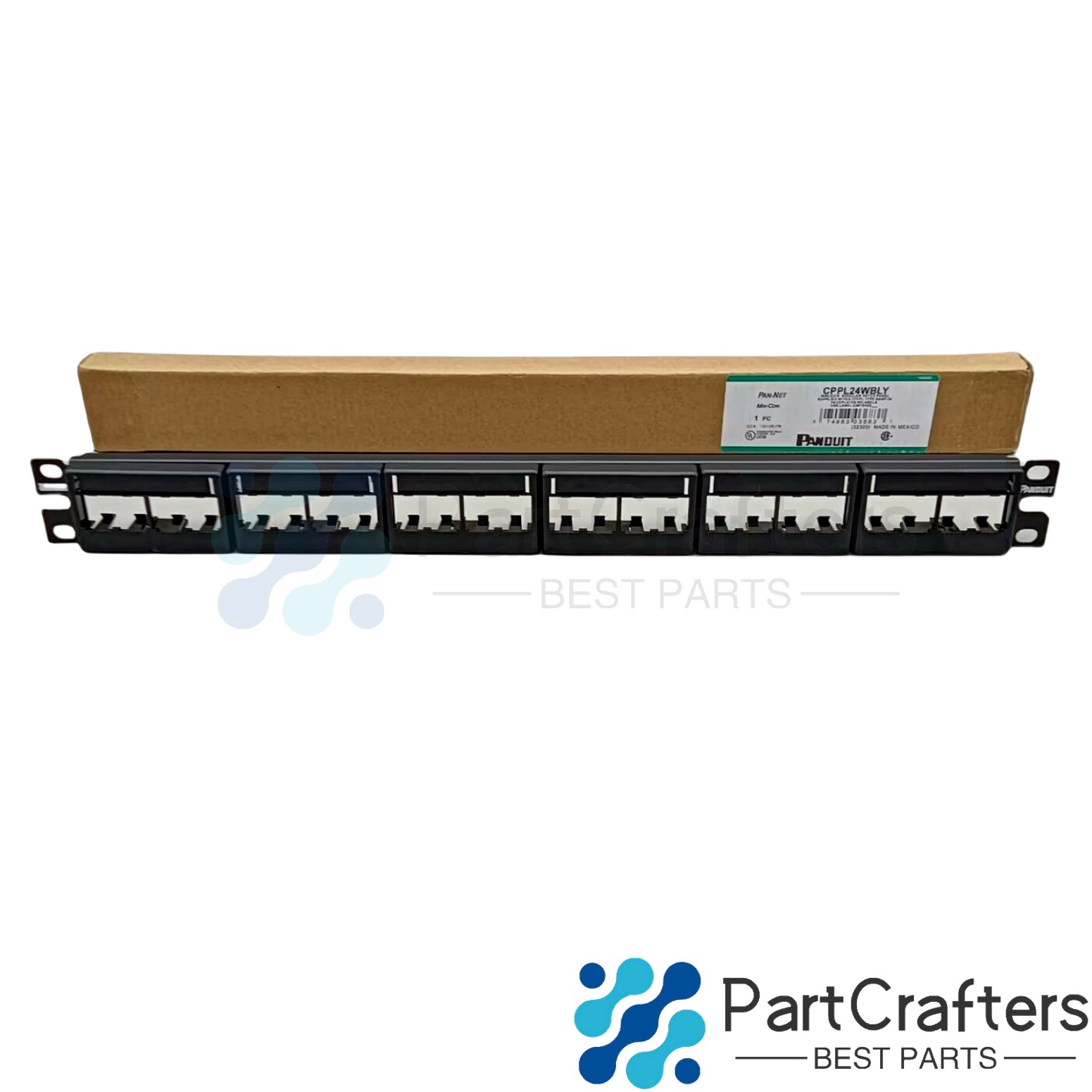 For Panduit CPPL24WBLY MINI-COM MODULAR PATCH PANEL 24 PORT Free shipping