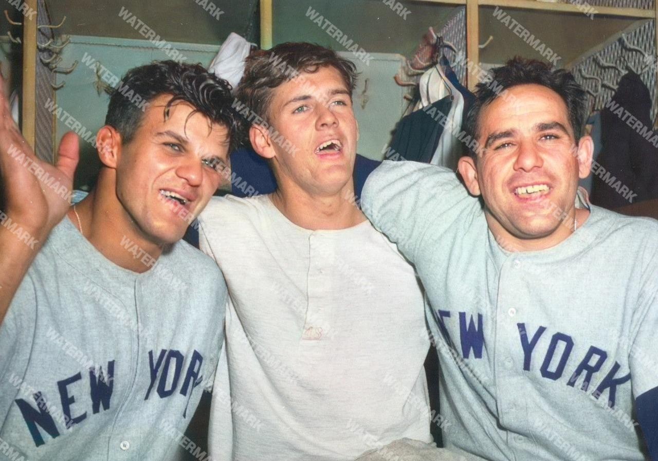 GW887 Yogi Berra - Bill Skowron Johnny Kucks NY 8x10 11x14 16x20 Colorized Photo