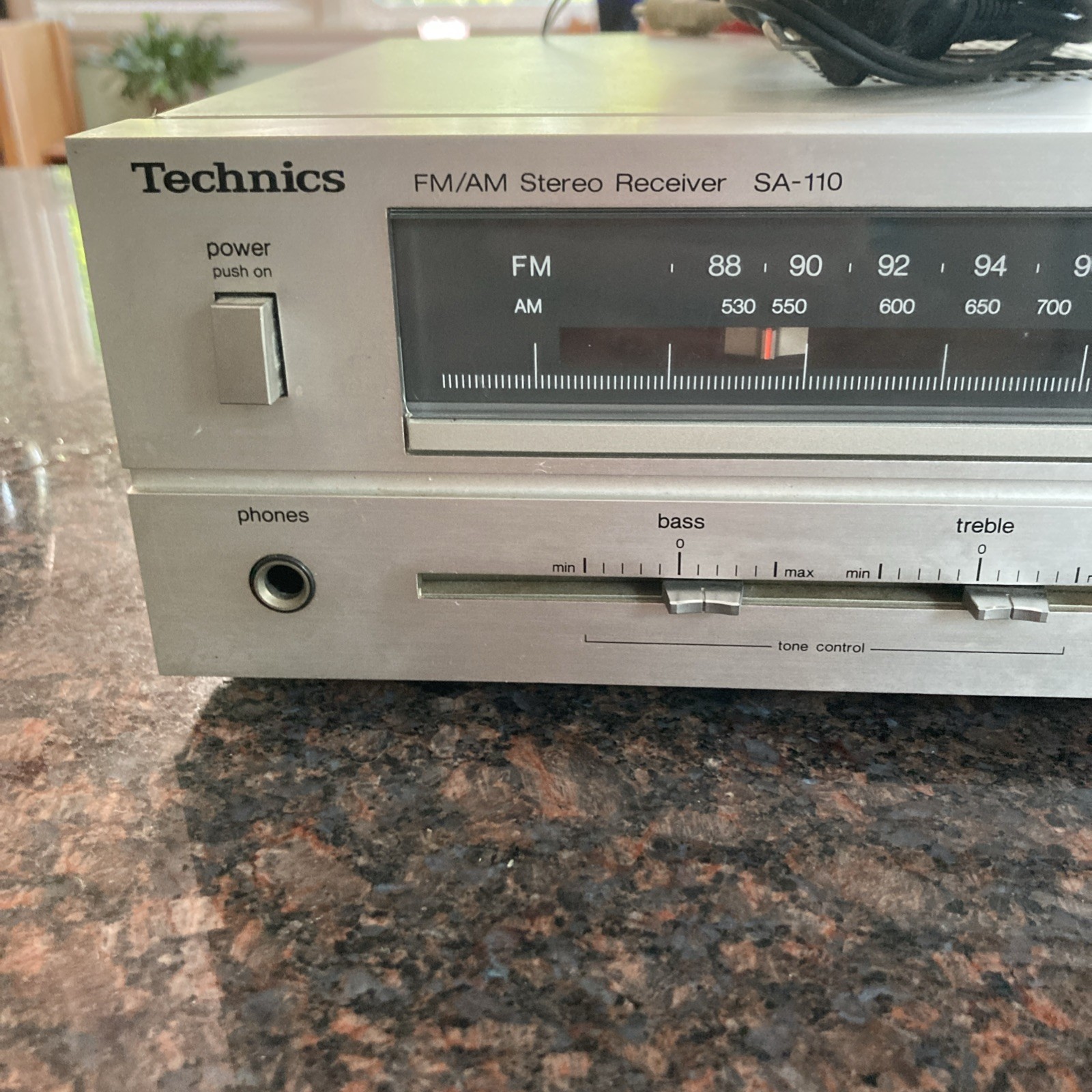 Technics SA-110 Stereo Receiver AM/FM Tuner Vintage 1980s - Tested & Works