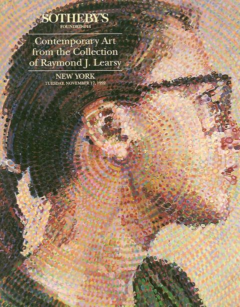 Sotheby's Raymond J. Learsy Contemporary Art Collection Auction Catalog 1992