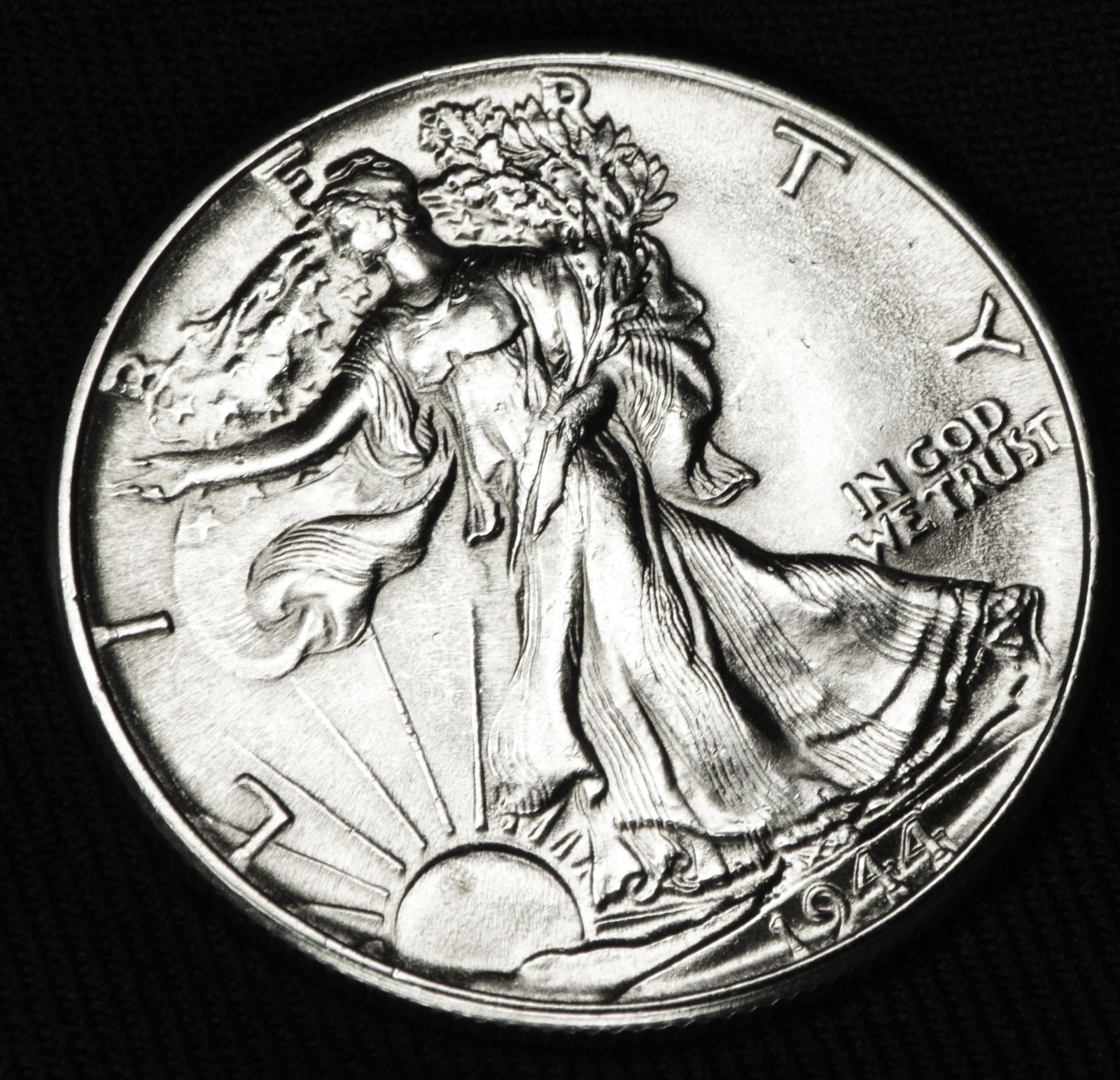 1944-p Liberty Walking Half.       BU (Inventory A)