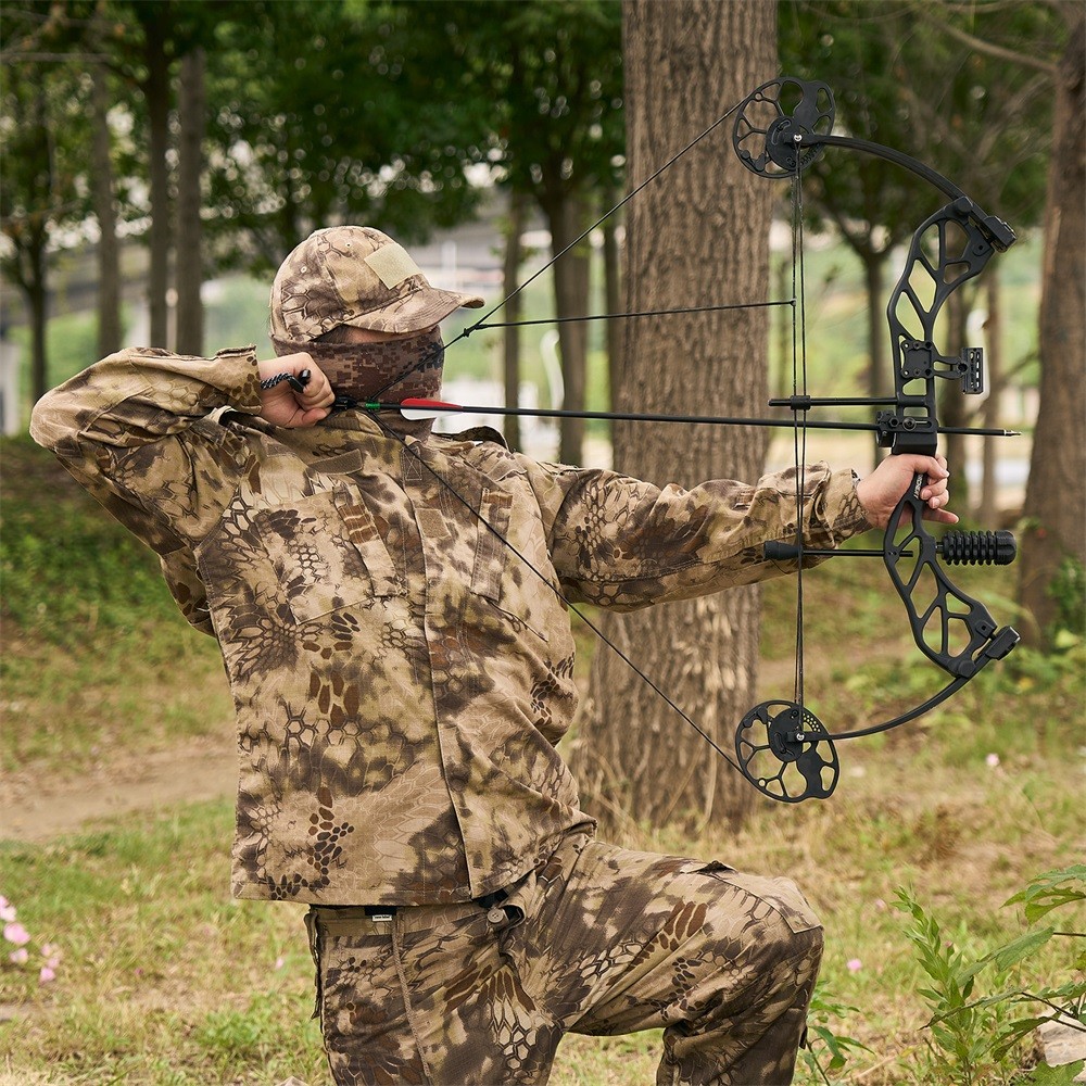 19-70lbs Compound Bow Arrows Kit Hunting Adjustable Archery Hunt Shooting Target