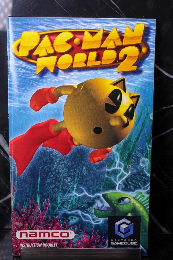 NO GAME- Pac-Man World 2 Authentic MANUAL ONLY! Nintendo GAMECUBE