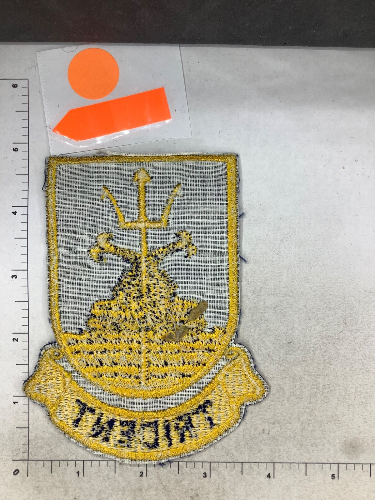 VINTAGE US NAVY TRIDENT SQUADRON PATCH